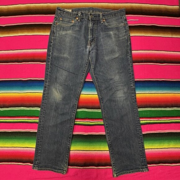 Levi's 541 Premium Jeans Men 32x30 (Fit 32x28) Blue Athletic Taper Fit Stretch - Picture 2 of 10